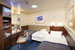 View description of an interior stateroom